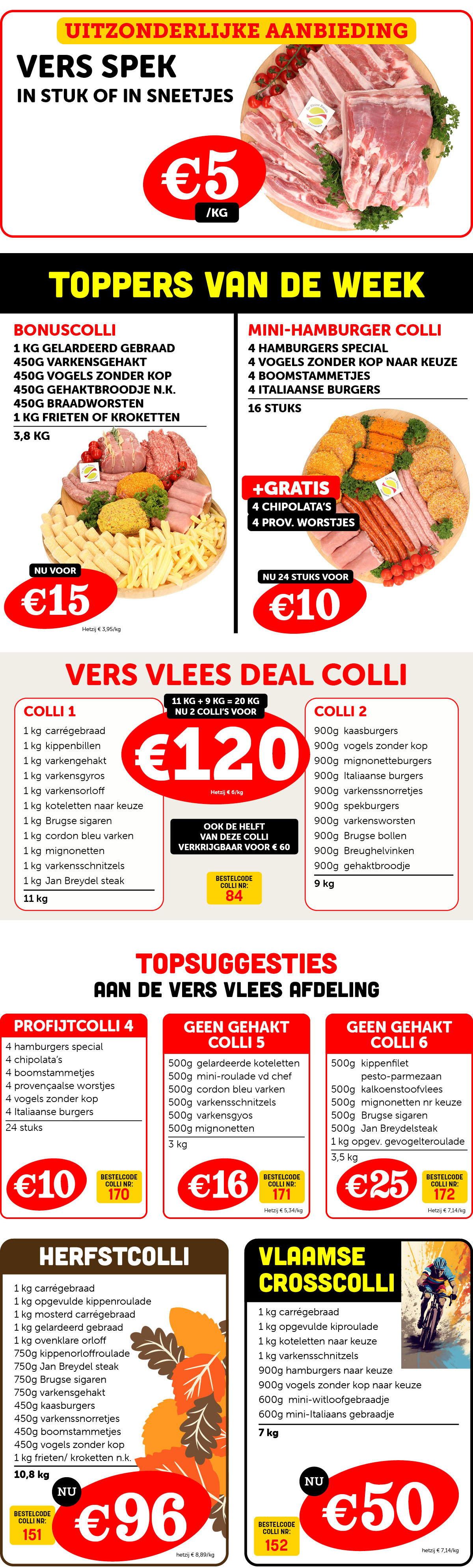 weekpromoties afdeling beenhouwerij - De Kleine Bassin