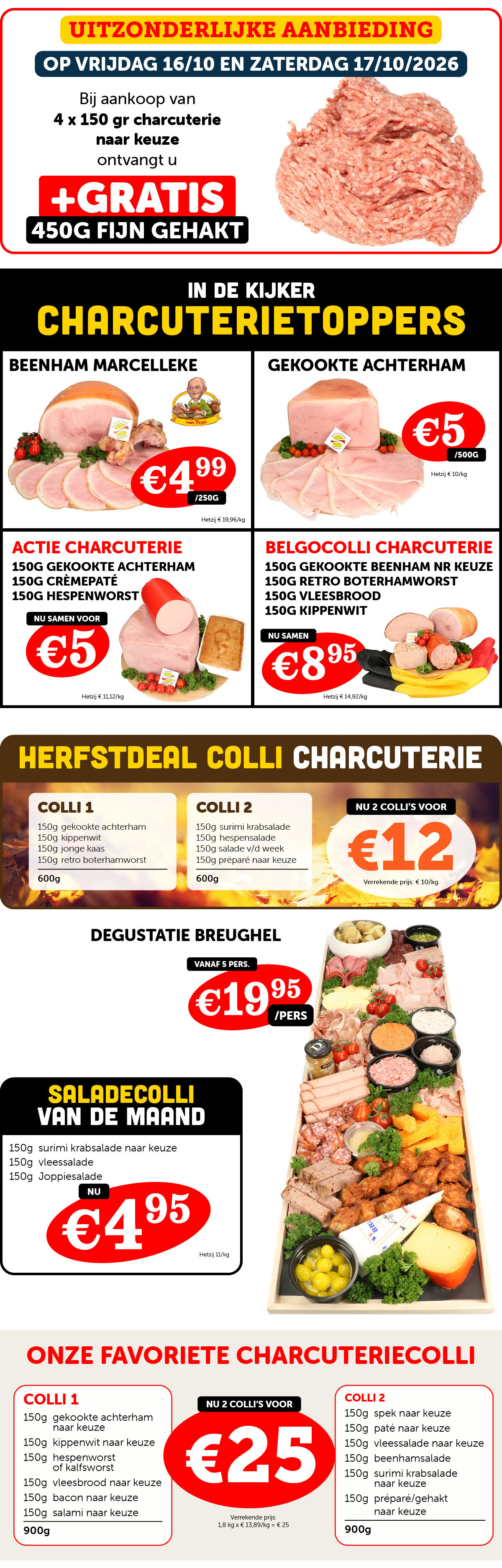 weekpromoties afdeling charcuterie - De Kleine Bassin