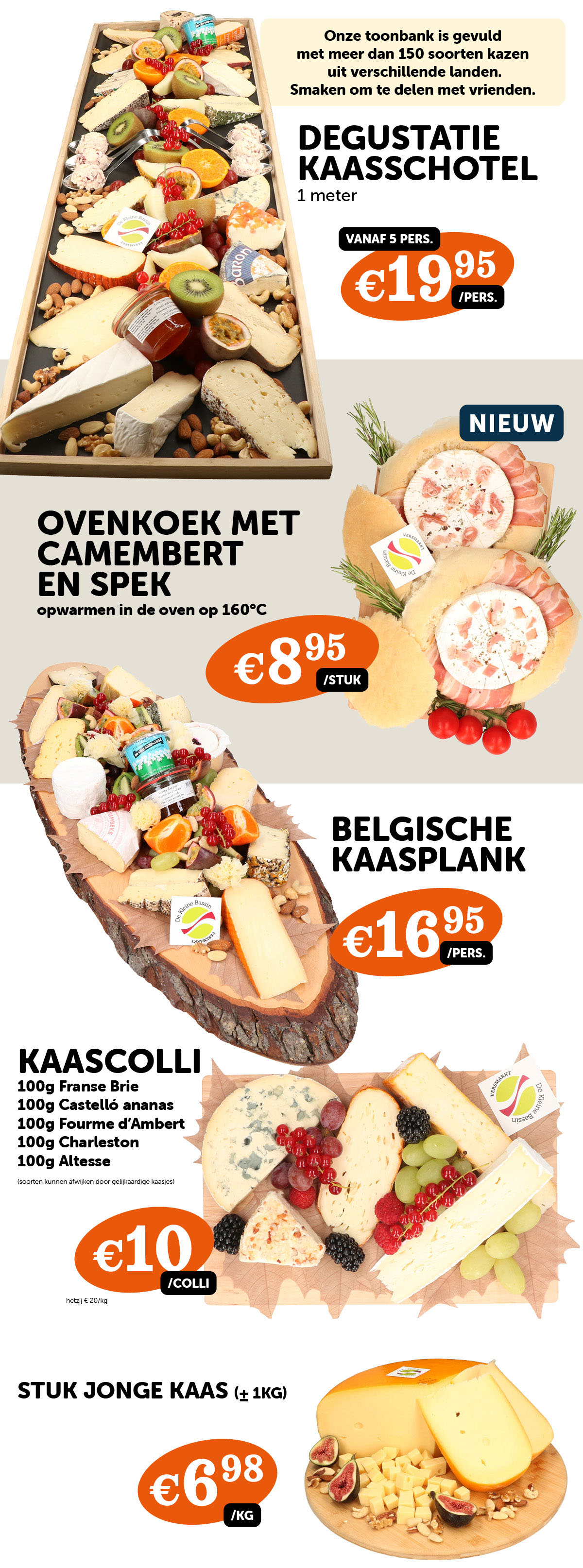 weekpromoties afdeling kaas - De Kleine Bassin