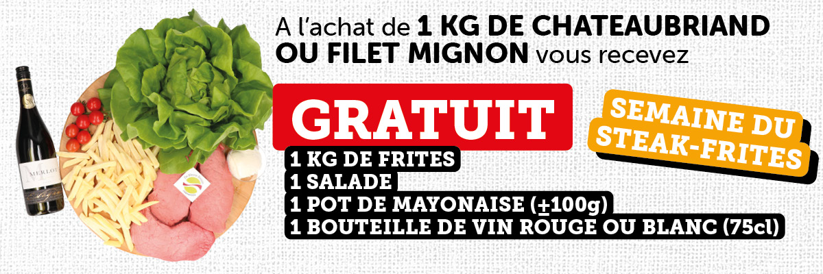 Semaine de steak frites - De Kleine Bassin